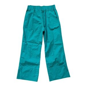 Rue Blanche Kelly Green Cotton Wide Leg Elastic Waist Cropped Pants Size 2‎